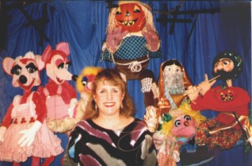 Susan and some of her puppets